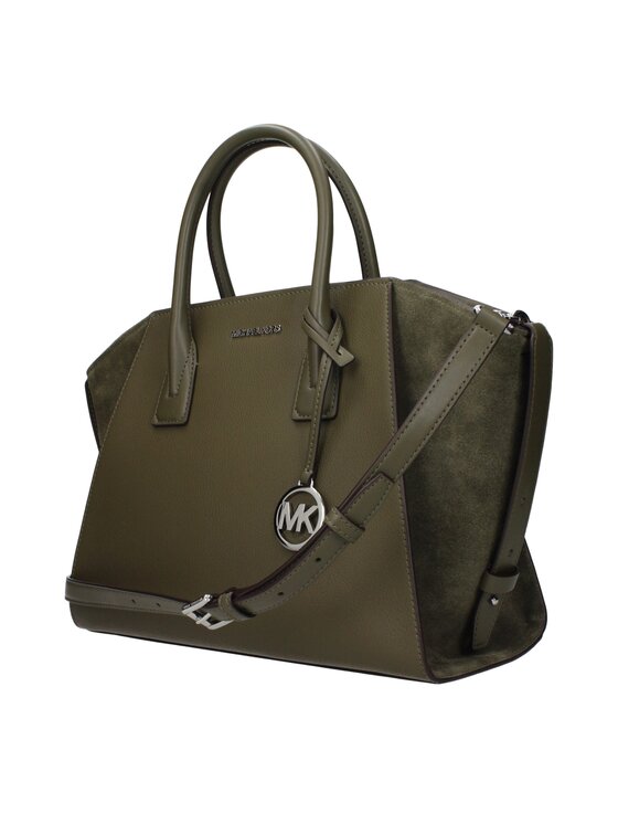 Michael Kors Michael Kors Torebka Green Leather Hand Zielony
