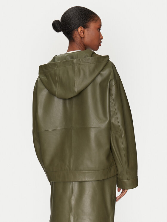 2NDDAY 2NDDAY Lederjacke 2251512606 190515 Grün Regular Fit