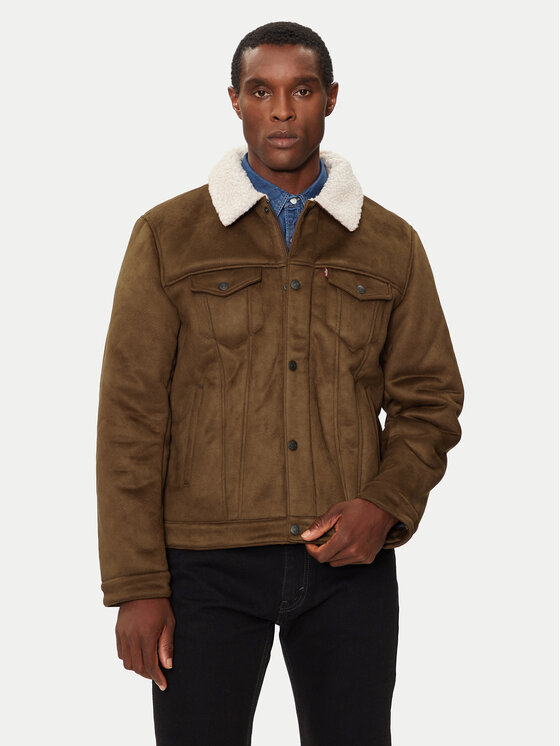 Levi's® Levi's® Báránybőr kabát 001YT-0001 Barna Regular Fit