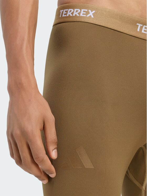 adidas adidas Legginsy 170129 Brązowy Slim Fit