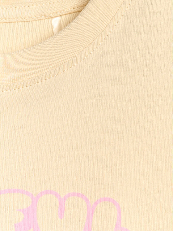 4F 4F T-Shirt KITTY JOGA Kremowy Oversize