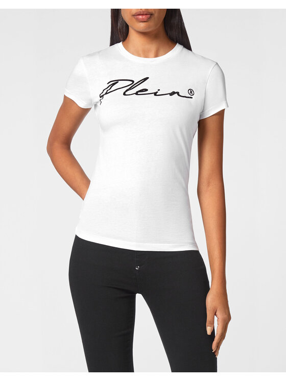 PHILIPP PLEIN PHILIPP PLEIN T-Shirt 4865 Biały Regular Fit