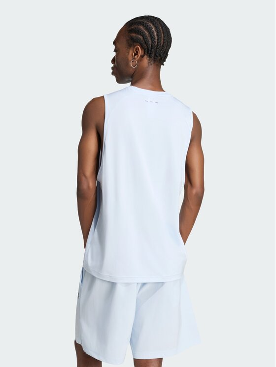 adidas adidas Tank top 162918 Niebieski jasny Regular Fit