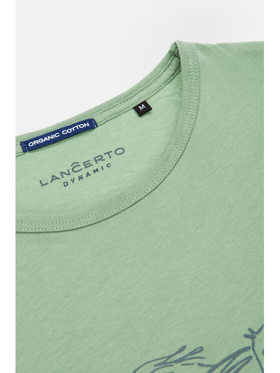 Lancerto Lancerto T-Shirt Alfred TS073221000034 Zielony Regular Fit
