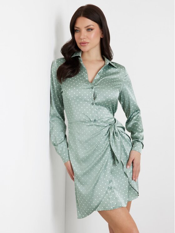 Guess Guess Sukienka codzienna 166945 Zielony Classic Fit