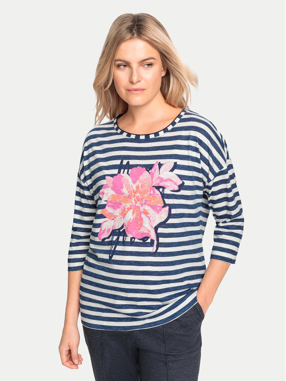 Olsen Olsen Blúz 11105053 Sötétkék Regular Fit