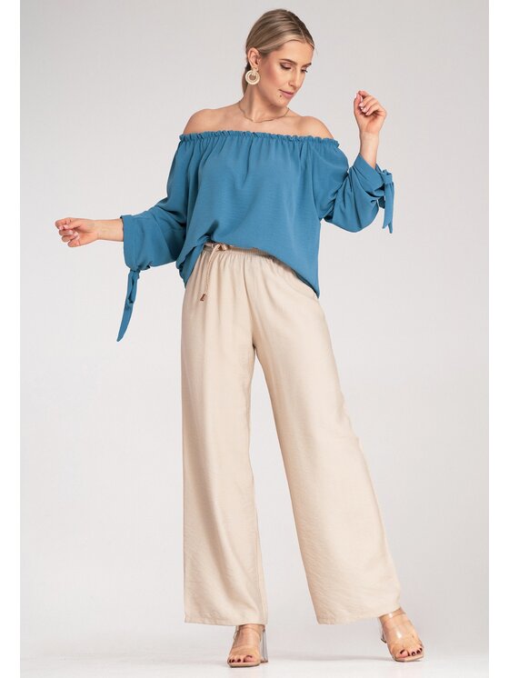 FIGL FIGL Blusa M1133 Blu Regular Fit