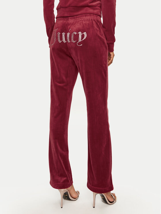 Juicy Couture Juicy Couture Donji dio trenerke Tina JCAPW045 Crvena Regular Fit