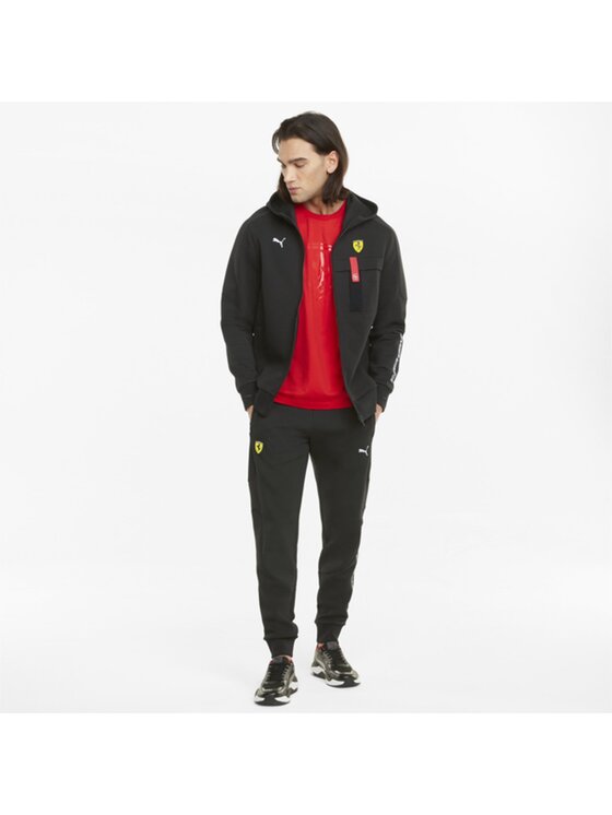 Puma Puma Bluza Puma Ferrari Race Hoodie Czarny Regular Fit