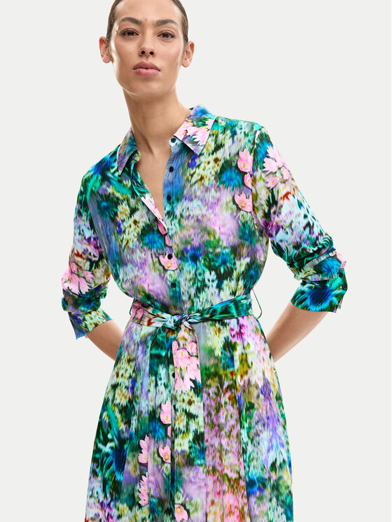 Desigual Desigual Sukienka koszulowa Mili 26SWVW13 Kolorowy Regular Fit