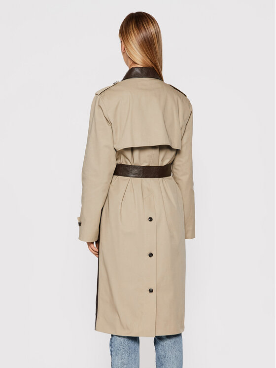 PINKO Pinko Тренч Versailles 1G16KX Y6W7 Кафяв Regular Fit