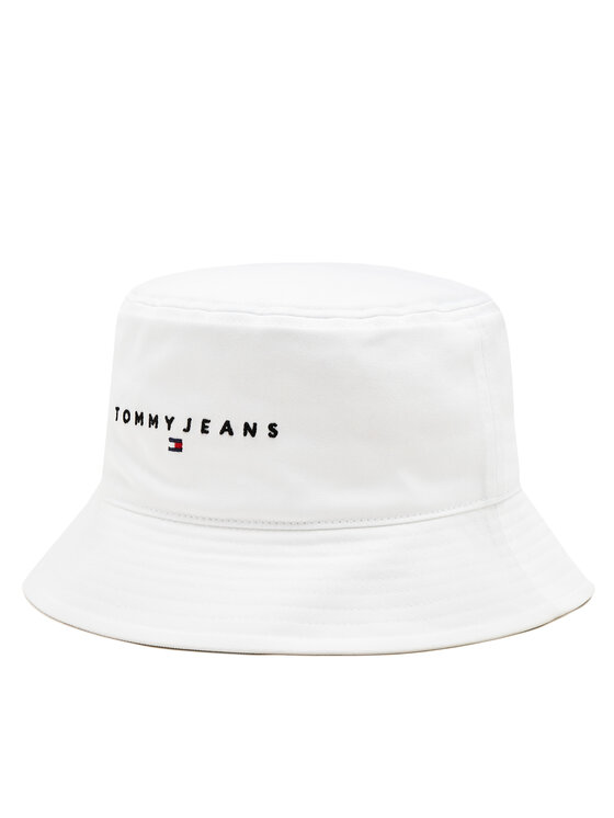 Pălărie Tommy Jeans Tjm Linear Logo Bucket Hat AM0AM12895 Alb