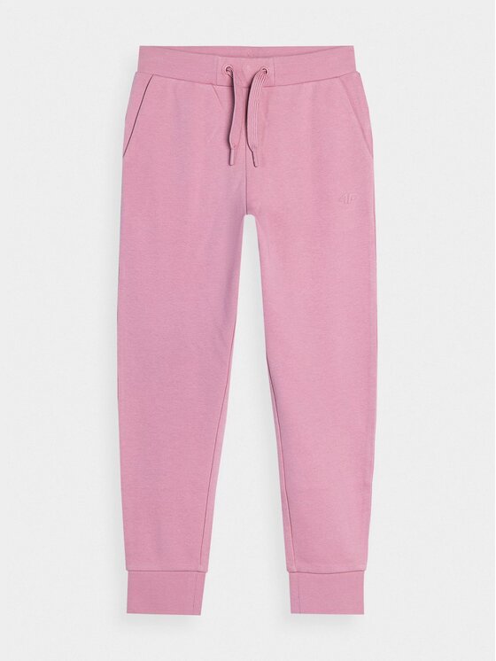 4F 4F Jogger nohavice 4FJAW23TTROF421-54S Ružová Regular Fit