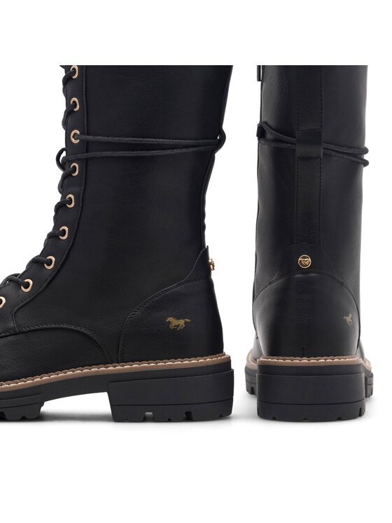 Mustang Mustang Schnürschuhe 1437-503 Schwarz