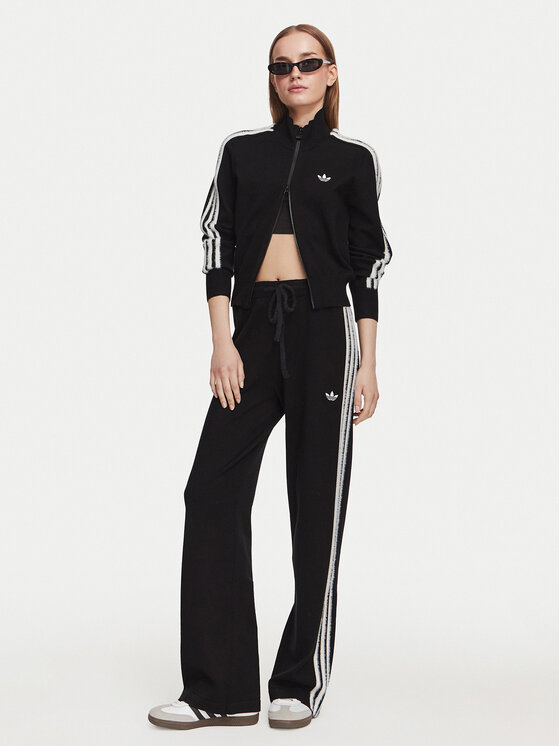 adidas adidas Кардиган Firebird KS7366 Черен Slim Fit