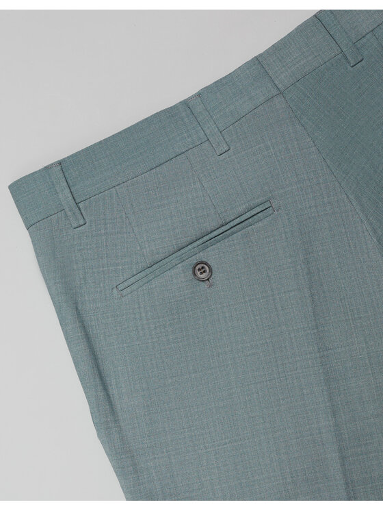 Borgio Borgio Spodnie garniturowe bagaladi Zielony Slim Fit