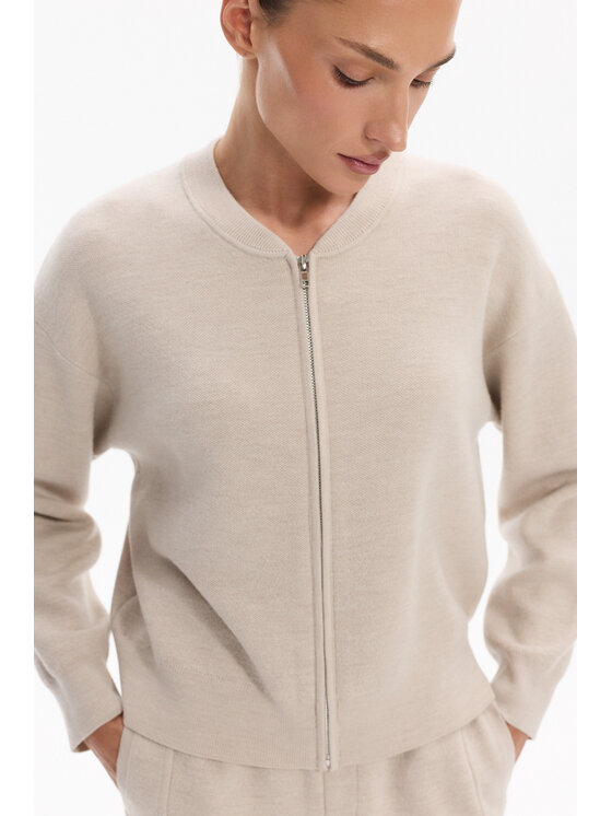 Deni Cler Milano Deni Cler Milano Bluza T-DC-W257-F5-90-81-1 Beżowy Regular Fit
