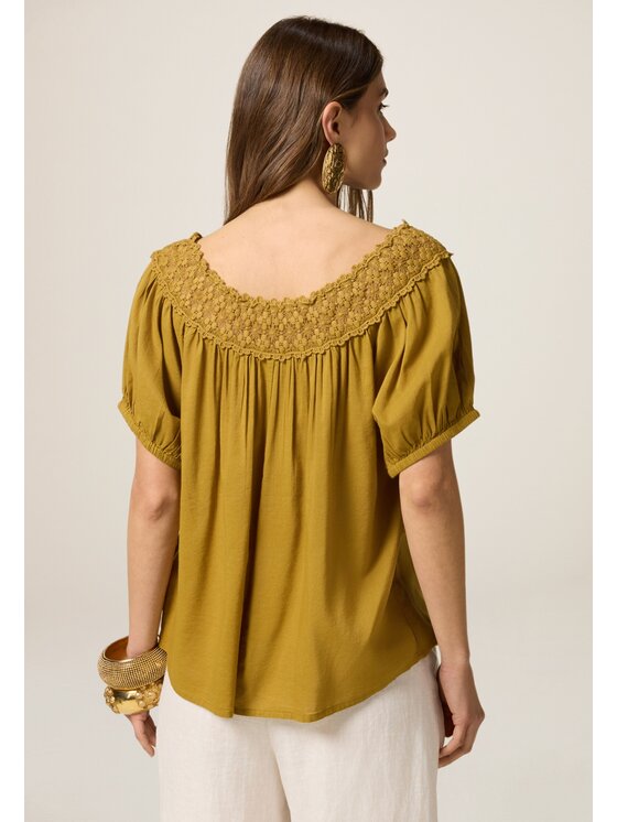 Oltre Oltre Blusa 2465J000696N015 Verde Baggy Fit