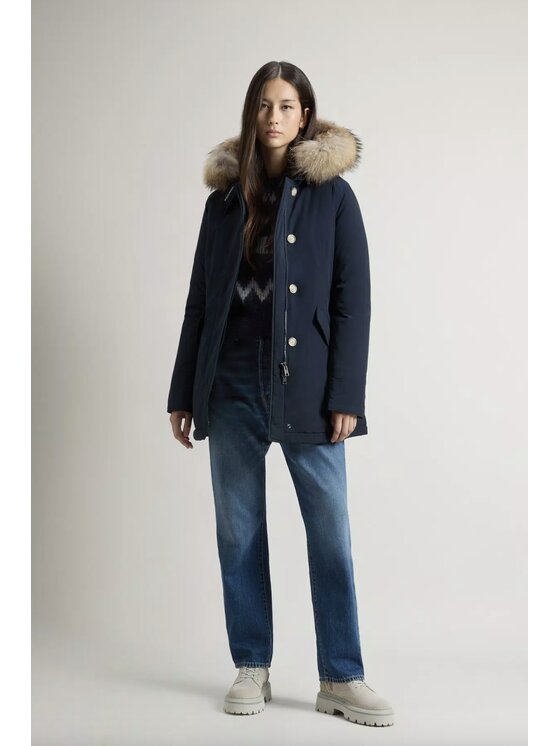 Woolrich blue parka discount