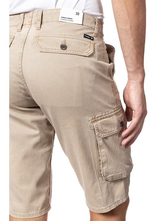 Wrangler Wrangler Pantaloncini di jeans CARGO SHORTS Beige Regular Fit