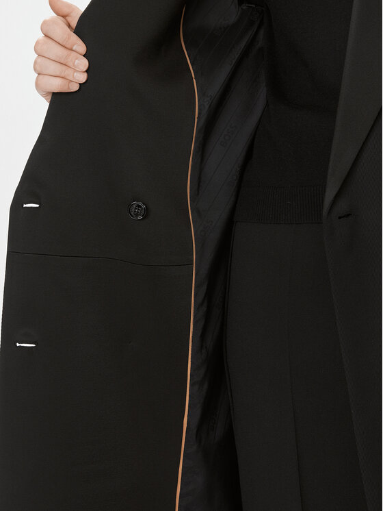 BOSS Boss Prechodný kabát Caleco 50504515 Čierna Regular Fit