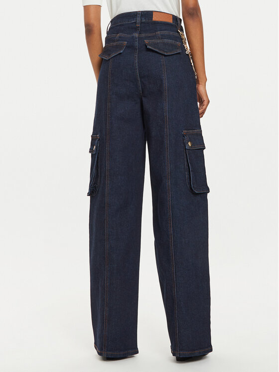Gaudi Jeans 421BD26014 Blu scuro Wide Leg Modivo
