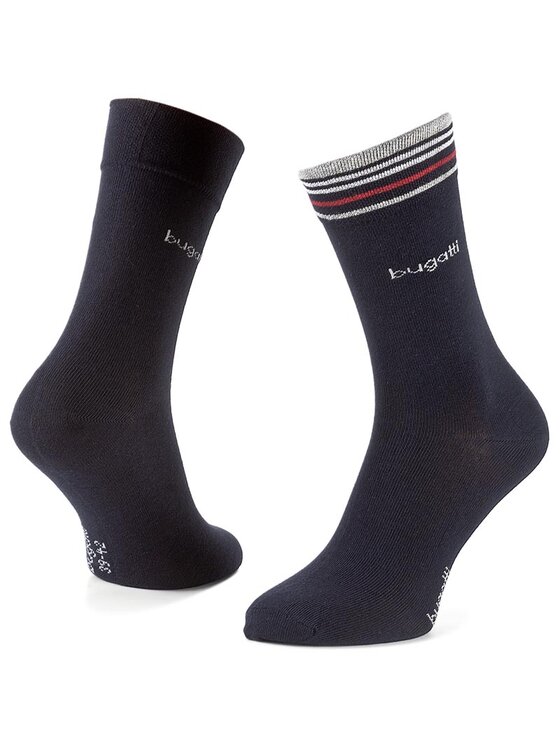Bugatti Bugatti 2er-Set hohe Herrensocken 6851 Dunkelblau