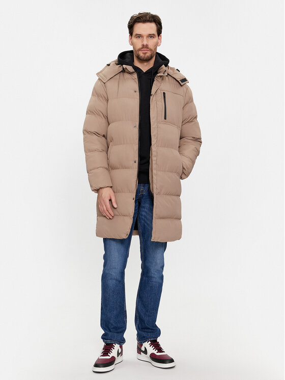 Brave Soul Brave Soul Geacă de iarnă MJK-ELSDONSTONE Bej Regular Fit