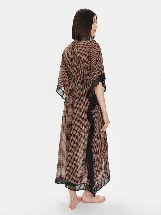 Selmark Selmark Kimono BL095 Brązowy Relaxed Fit