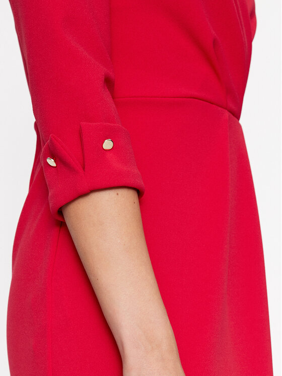 Rinascimento Rinascimento Коктейлна рокля CFC0019181002 Розов Regular Fit