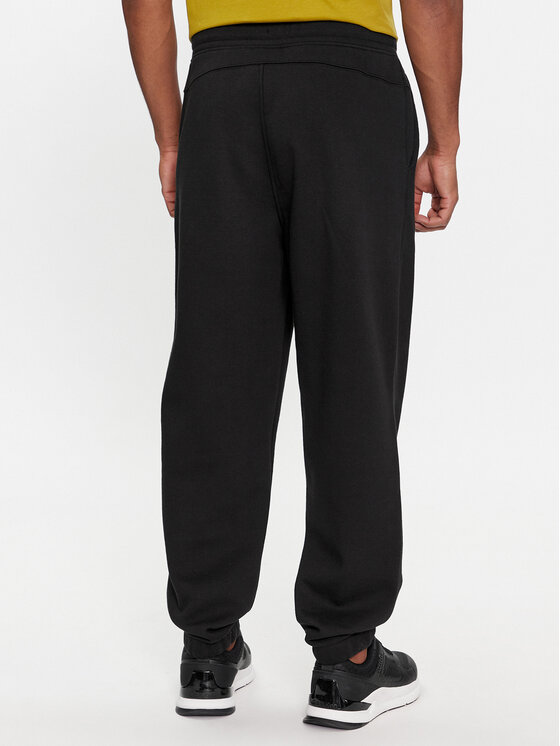 Calvin Klein Calvin Klein Donji dio trenerke Grid Logo K10K112430 Crna Relaxed Fit