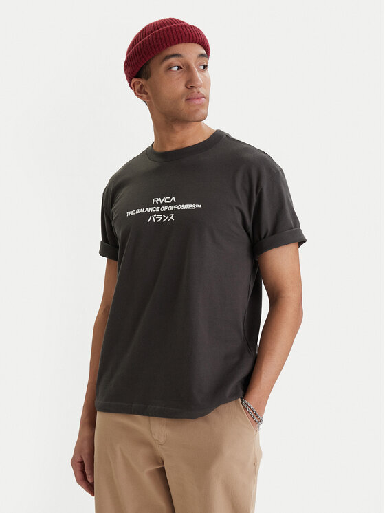 RVCA RVCA Tričko Signal EVYZT00300 Čierna Relaxed Fit