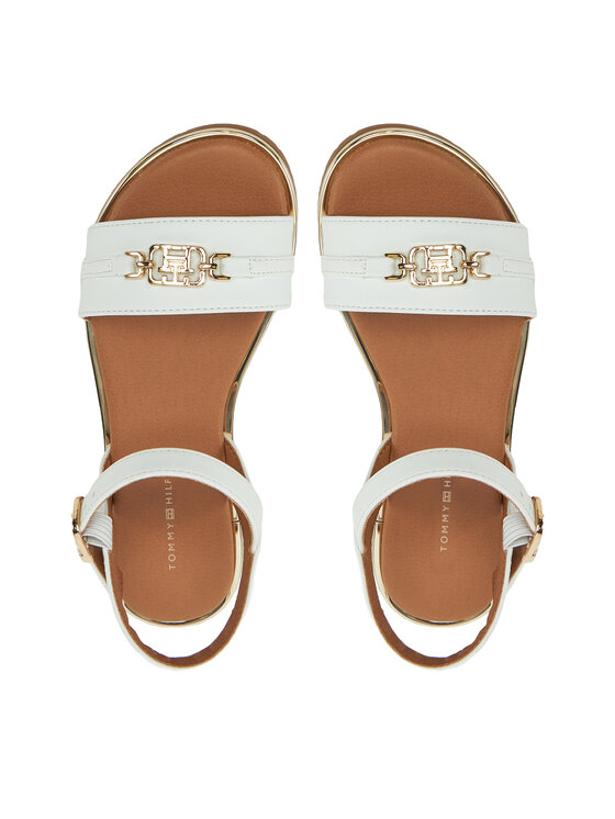 Tommy Hilfiger Tommy Hilfiger Sandały Sandal T3A2-33778-0326 M Biały