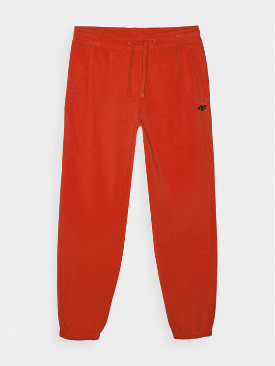 4F 4F Joggery 4FWMM00TTROM1139-62S Czerwony Regular Fit
