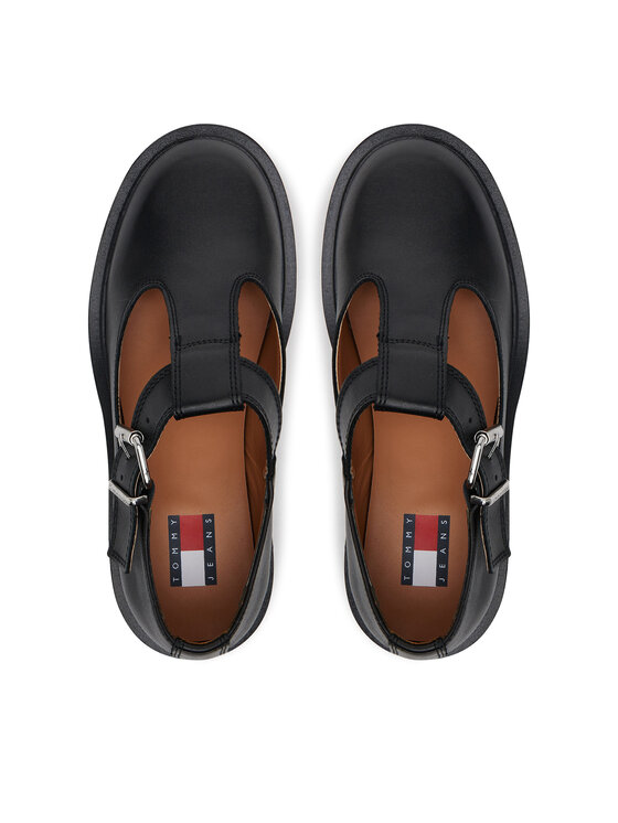 Tommy Jeans Tommy Jeans Polobotky Tjw T-Bar Mary Jane EN0EN02837 Černá