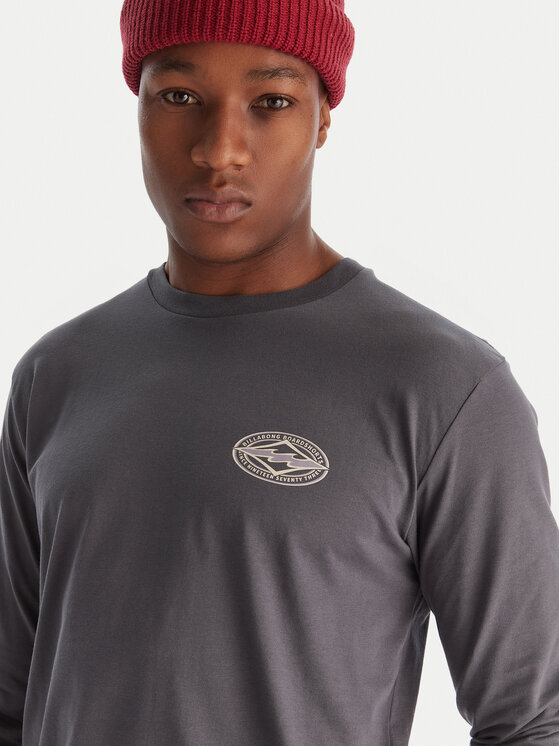 Billabong Billabong Longsleeve Diamond Vision EBYZT00368 Gri Regular Fit