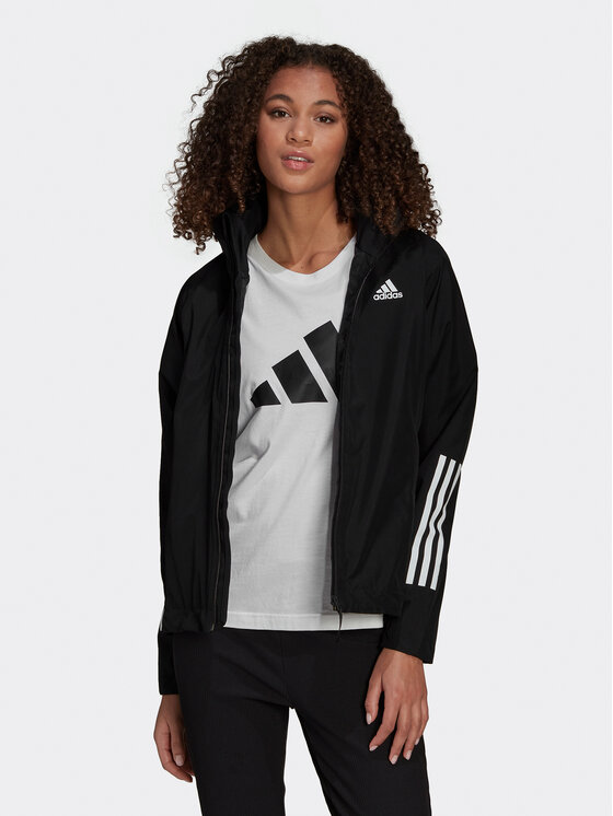 Adidas Prehodna Jakna BSC 3-Stripes RAIN.RDY H65759 Črna Regular Fit