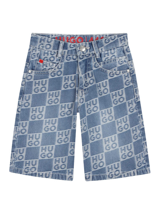 HUGO HUGO Jeansshorts G00996 S Blau Loose Fit
