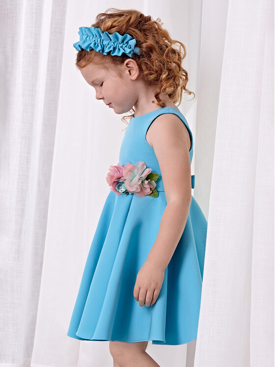 Abel & Lula Abel & Lula Sukienka elegancka 5062 Niebieski Regular Fit