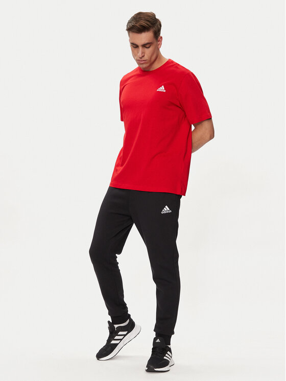 adidas adidas T-särk Essentials Single Jersey Embroidered Small Logo T-Shirt IC9290 Punane Regular Fit