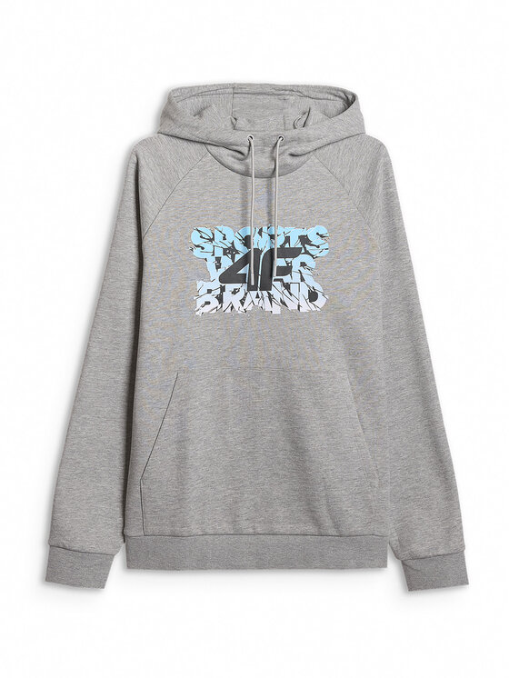 4F 4F Bluza WINTER CODE Szary jasny Regular Fit