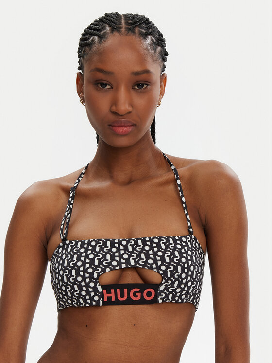 HUGO HUGO Góra od bikini Monogram 50534927 Czarny