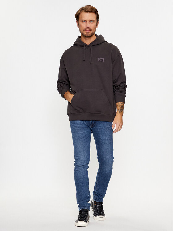 Lee Lee Felpa 112341677 Nero Loose Fit