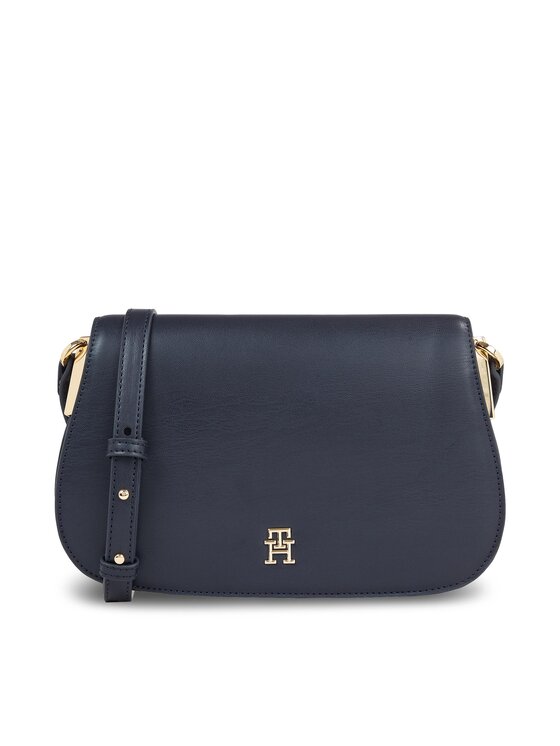 Tommy Hilfiger Tommy Hilfiger Kabelka Th Spring Chic Flap Crossover AW0AW15974 Tmavomodrá