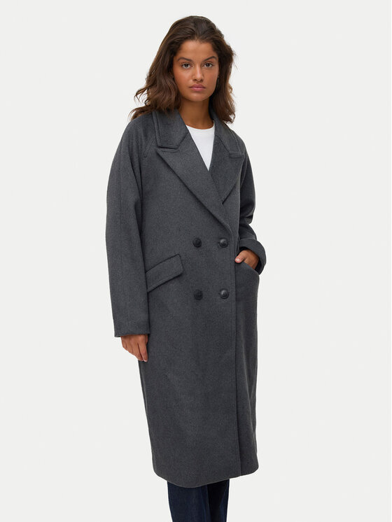 Vero Moda Vero Moda Vlnený kabát Harper 10320446 Sivá Regular Fit