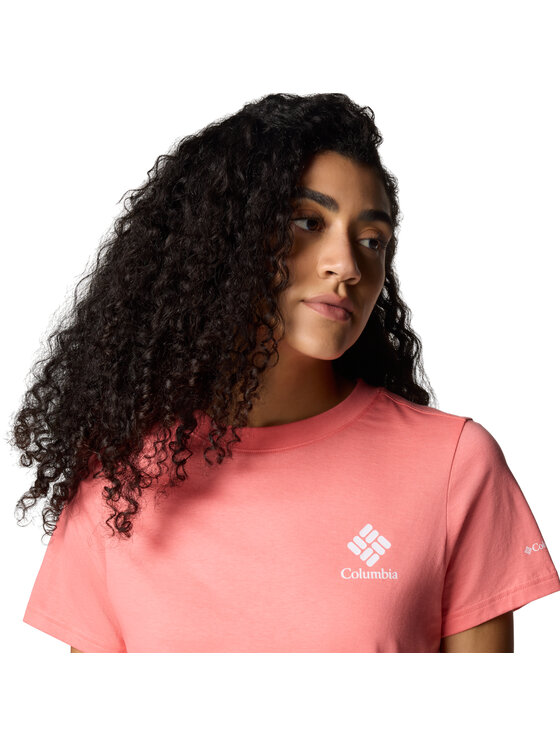 Columbia Columbia T-Shirt Columbia Rolling Bend Graphic SS Tee Różowy Regular Fit