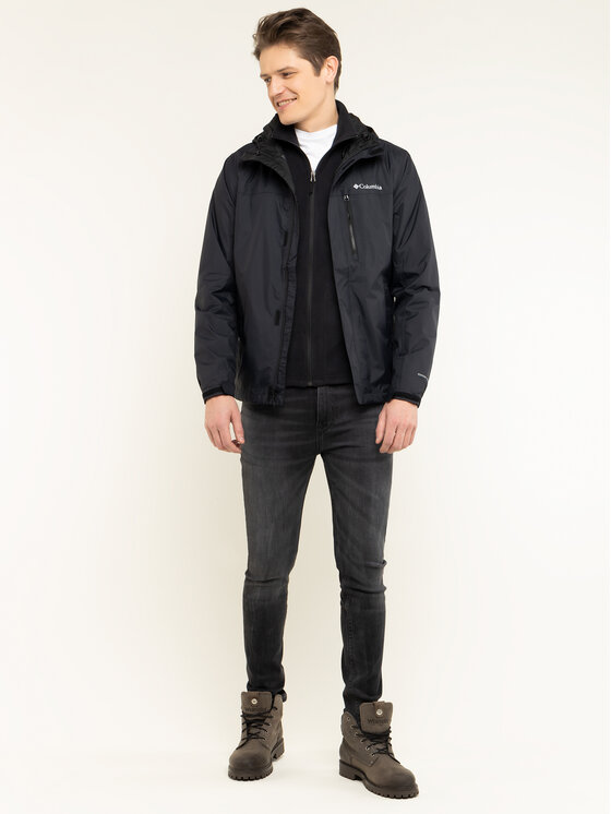 Columbia Columbia Neperšlampanti striukė Pouring Adventure II 1760061 Juoda Regular Fit