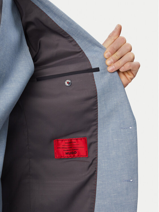 HUGO HUGO Öltöny Henry 50559672 Világoskék Slim Fit