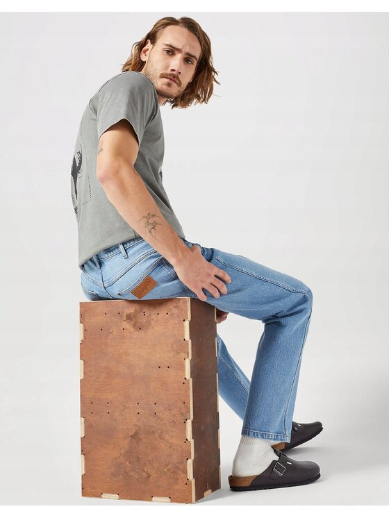 Wrangler Wrangler Jeansy Frontier Niebieski Relaxed Fit
