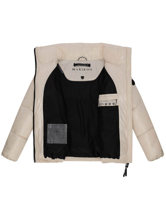 Marikoo Marikoo Kurtka zimowa Hazalee Kremowy Regular Fit